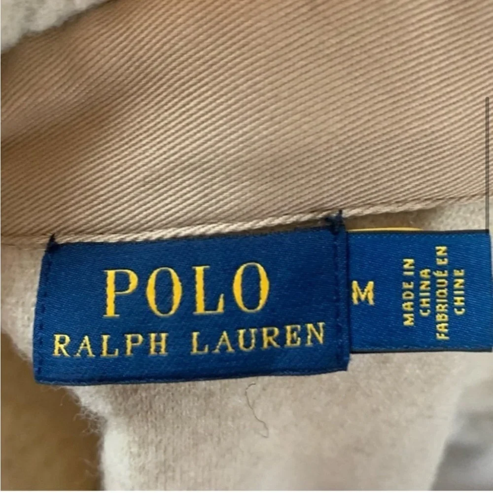 Polo Ralph Lauren Oversized Sherpa Fleece Button Up Shacket Jacket M - Picture 6 of 14